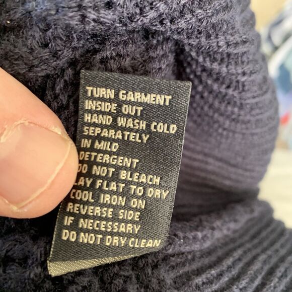 DG2 by Diane Gilman Sweater Womens Large Ribbed Knit Blue 3/4 Wide Sleeve NEW - Picture 6 of 6